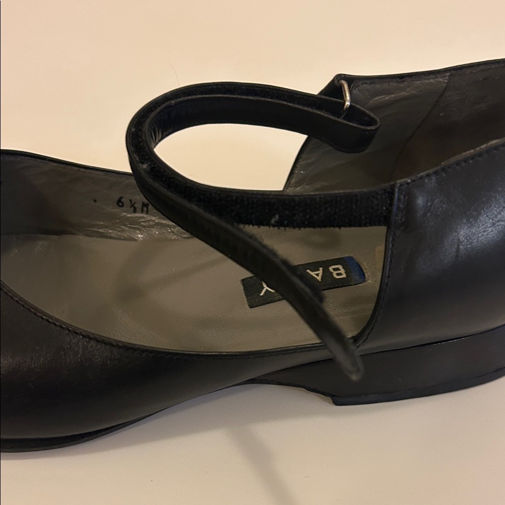 Bally Black Leather Mary Jane Loafers with Ankle Strap - Picture 7 of 8